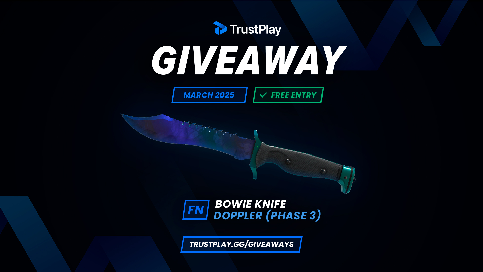 Win a Bowie Knife | Doppler (Factory New)